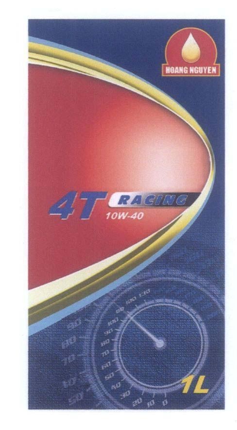 Mẫu nhãn hiệu HOANG NGUYEN 4T RACING 1L 10W-40