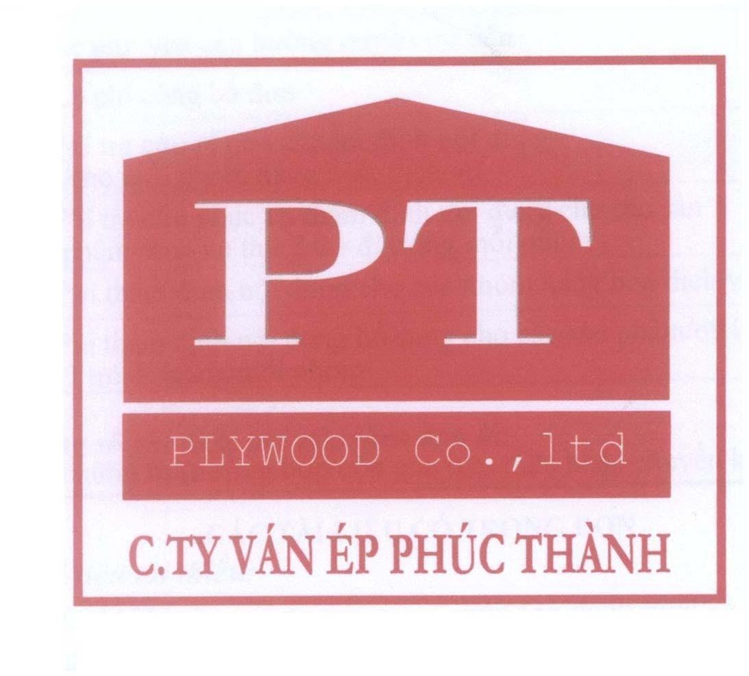 Mẫu nhãn hiệu PT PLYWOOD Co., ltd C.TY Ván ép Phúc Thành
