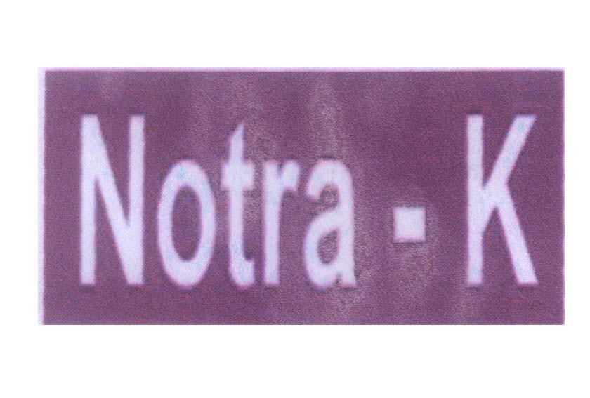 Mẫu nhãn hiệu Notra - K