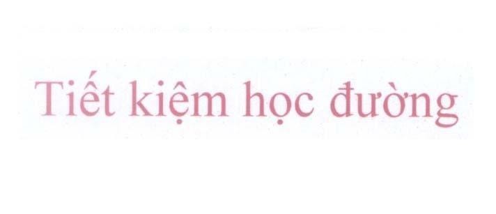 Mẫu nhãn hiệu Tiết kiệm học đường