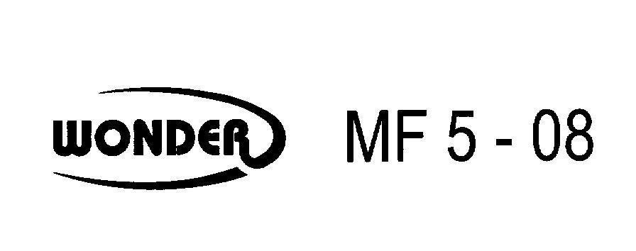 Mẫu nhãn hiệu WONDER MF 5 - 08