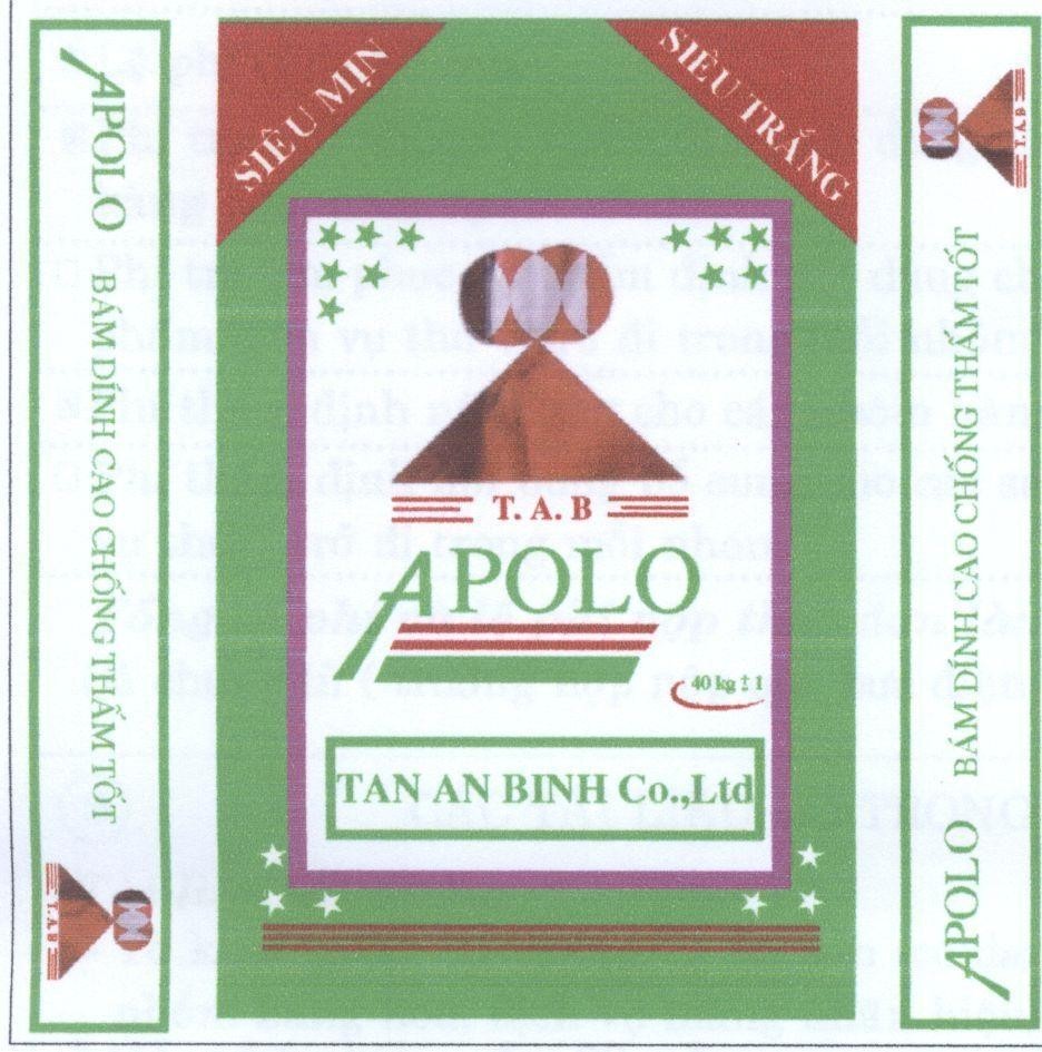 Mẫu nhãn hiệu APOLO T.A.B TAN AN BINH Co.,Ltd