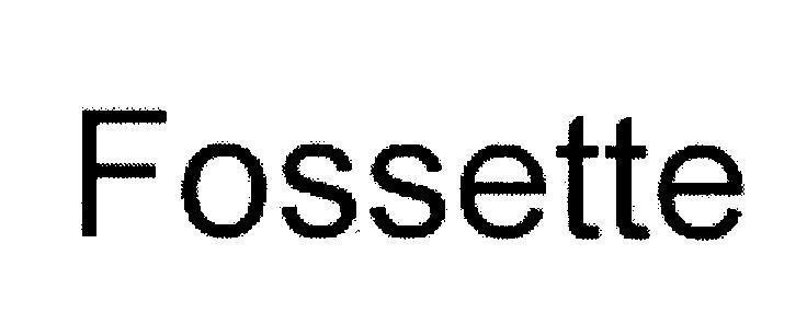 Mẫu nhãn hiệu Fossette