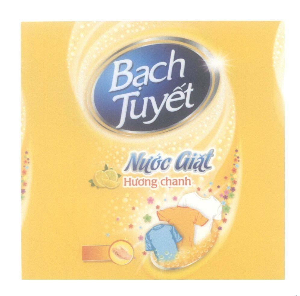 Mẫu nhãn hiệu Bạch Tuyết Nước Giặt Hương chanh