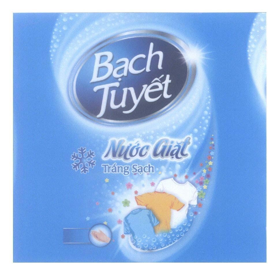 Mẫu nhãn hiệu Bạch Tuyết Nước Giặt Trắng Sạch