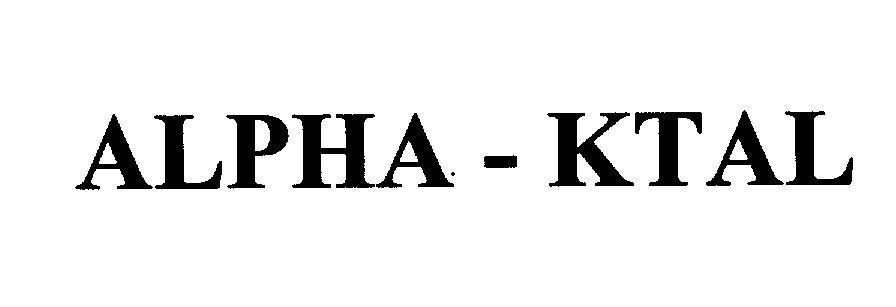 Mẫu nhãn hiệu ALPHA - KTAL