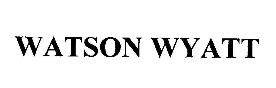 Mẫu nhãn hiệu WATSON WYATT