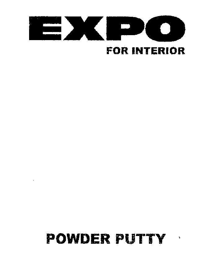 Mẫu nhãn hiệu EXPO FOR INTERIOR EASY POWDER PUTTY