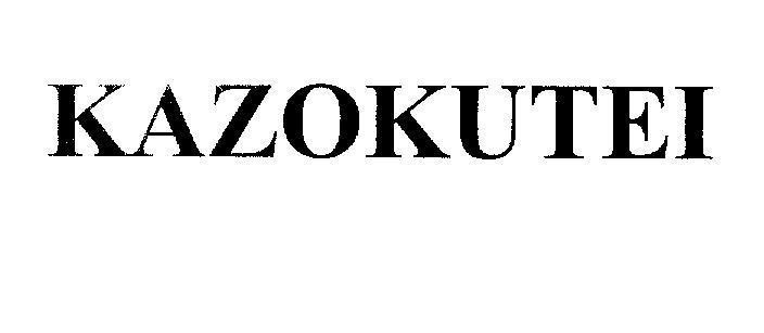 Mẫu nhãn hiệu KAZOKUTEI