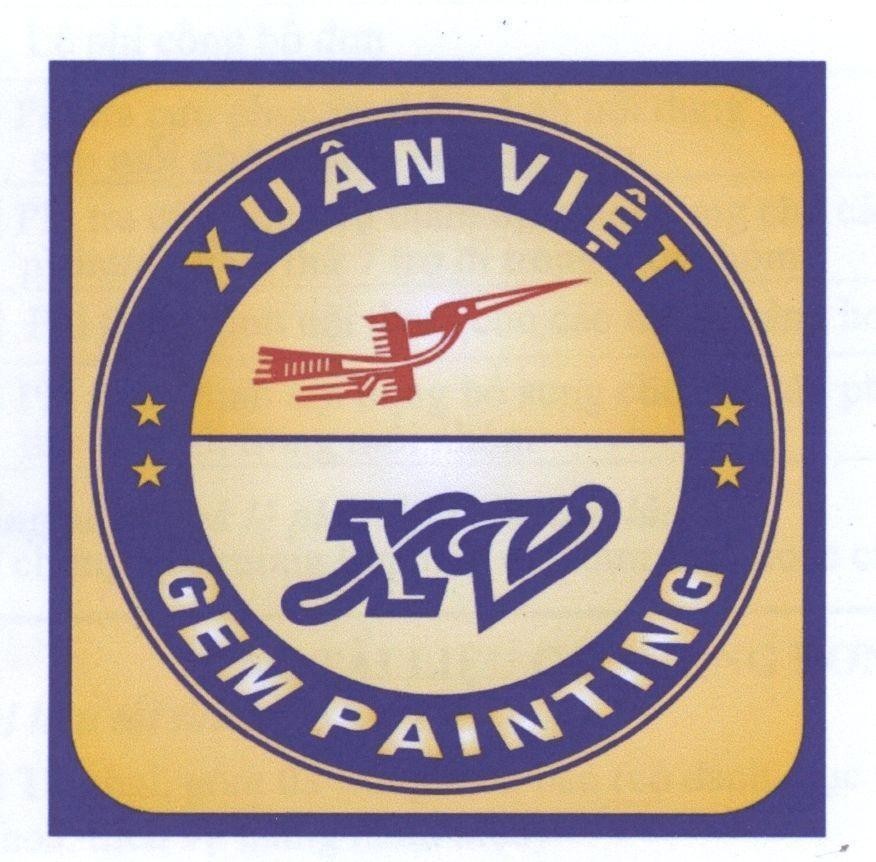 Mẫu nhãn hiệu Xuân Việt XV GEM PAINTING