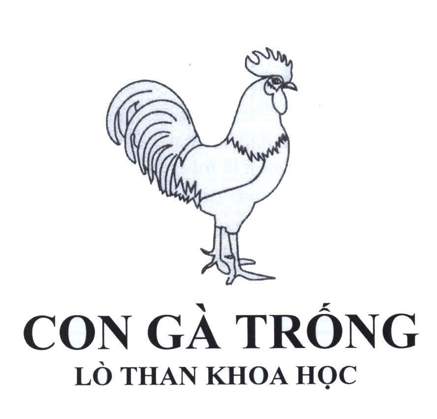 Mẫu nhãn hiệu Con Gà Trống Lò Than Khoa Học