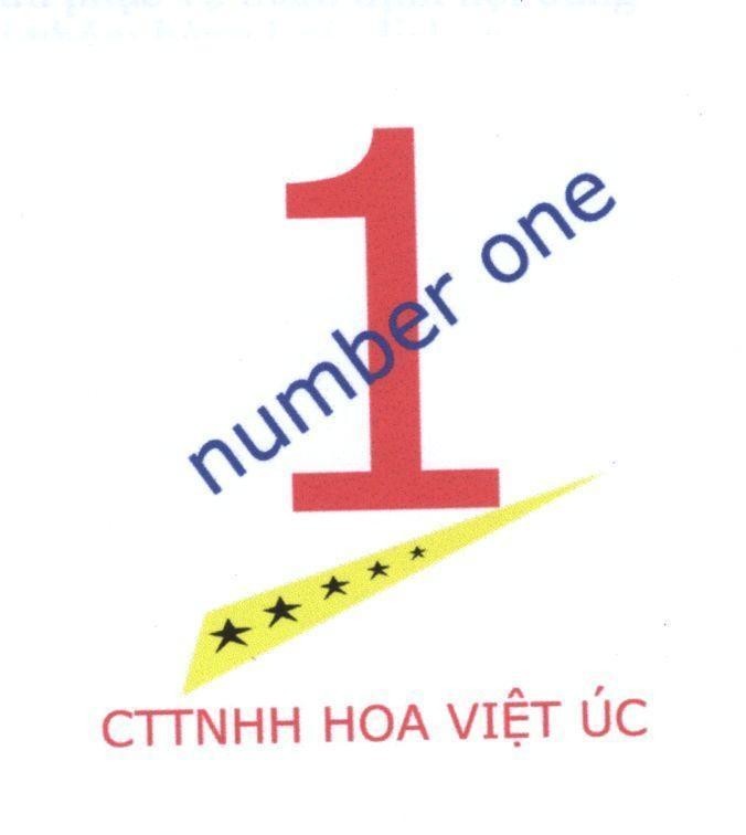 Mẫu nhãn hiệu 1 number one CTTNHH Hoa Việt úc