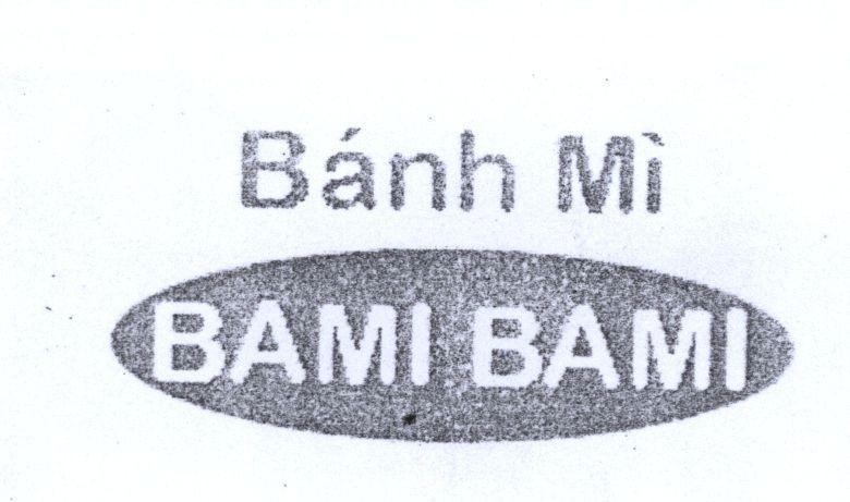 Mẫu nhãn hiệu Bánh Mì BAMI BAMI