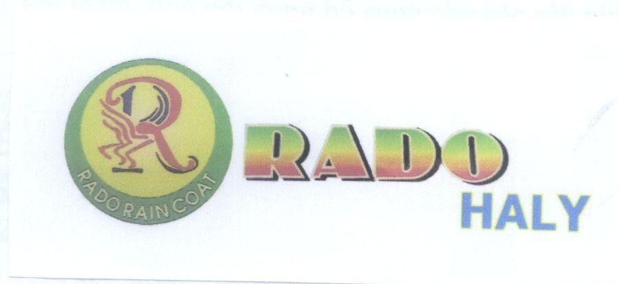 Mẫu nhãn hiệu R RADO HALY RADO RAIN COAT