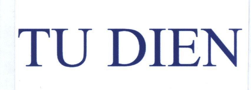 Mẫu nhãn hiệu TU DIEN