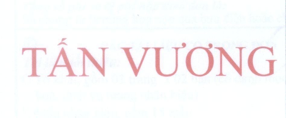 Mẫu nhãn hiệu Tấn Vương