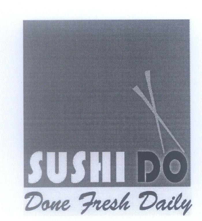 Mẫu nhãn hiệu SUSHI DO Done Fresh Daily
