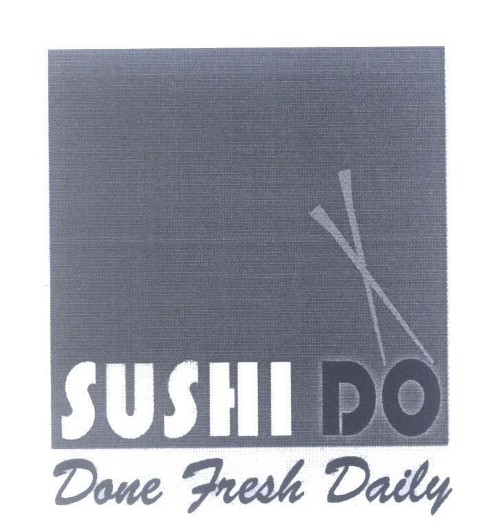 Mẫu nhãn hiệu SUSHI DO Done Fresh Daily