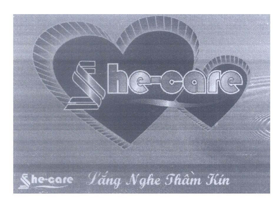 Mẫu nhãn hiệu She-care Lắng Nghe Thầm Kín