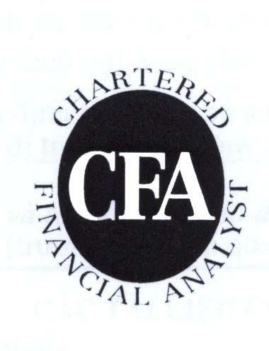 Mẫu nhãn hiệu CFA CHARTERED FINANCIAL ANALYST