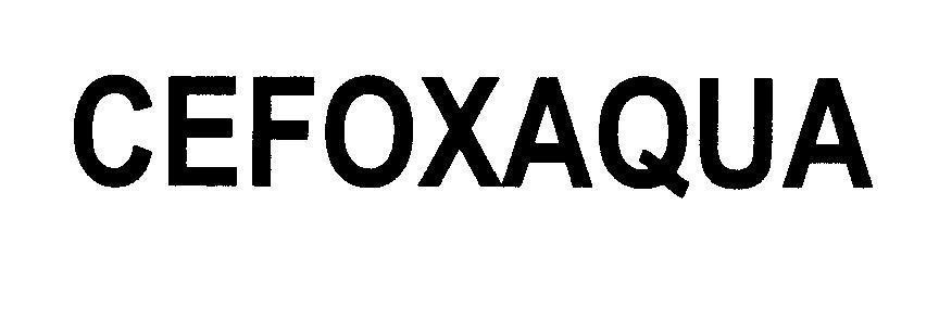 Mẫu nhãn hiệu CEFOXAQUA