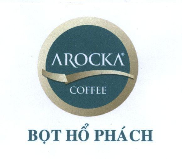 Mẫu nhãn hiệu AROCKA COFFEE Bọt Hổ Phách