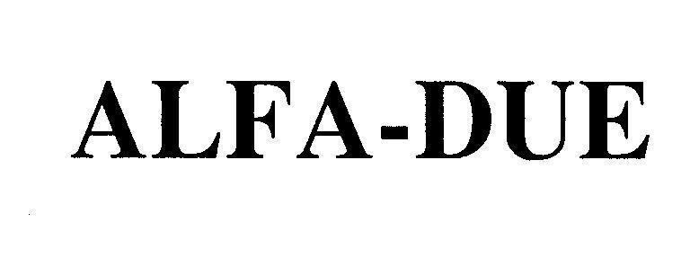 Mẫu nhãn hiệu ALFA-DUE