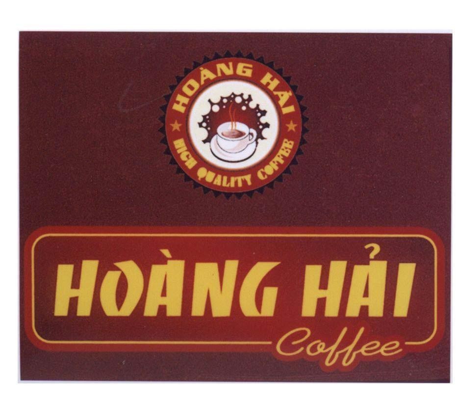 Mẫu nhãn hiệu Hoàng Hải Coffee high quality Coffee