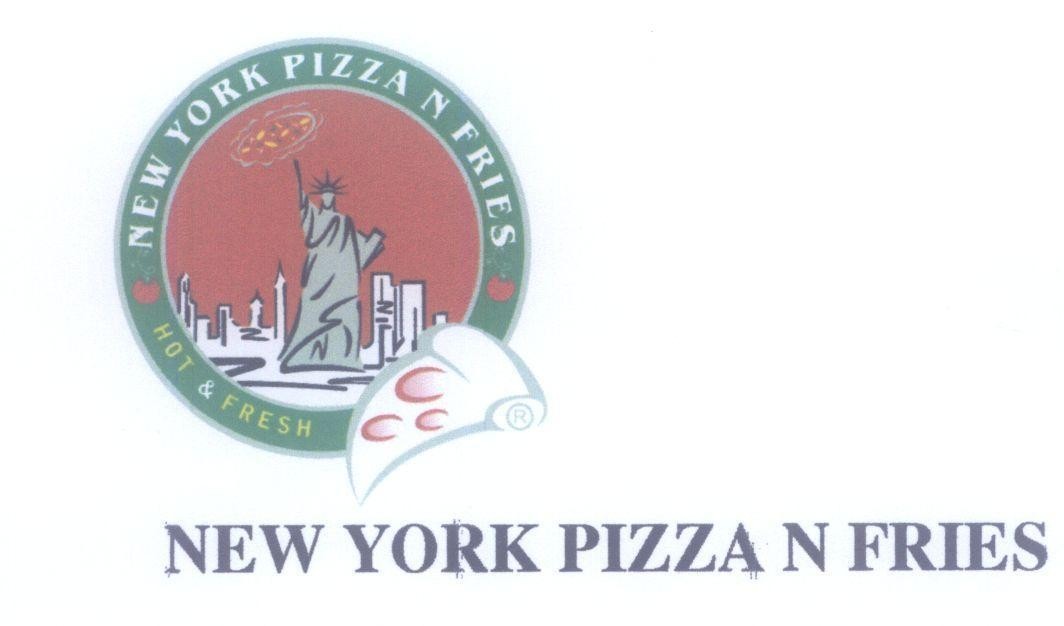 Mẫu nhãn hiệu NEW YORK PIZZA N FRIES HOT & FRESH