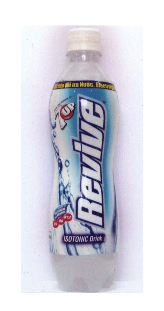 Mẫu nhãn hiệu REVIVE 7UP ISOTONIC Drink Bù đắp tối ưu nước Electrolytes
