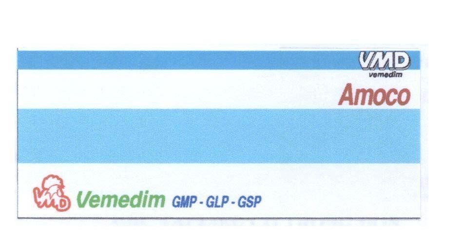 Mẫu nhãn hiệu VMD vemedim Amoco GMP - GLP - GSP