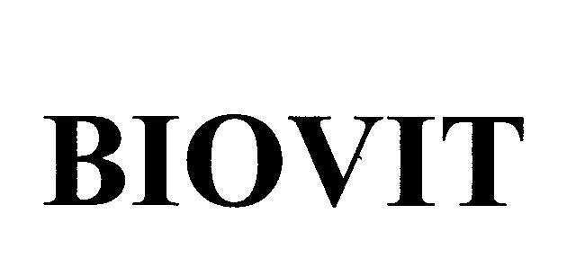 Mẫu nhãn hiệu BIOVIT