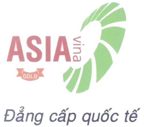Mẫu nhãn hiệu ASIA vina GOLD Đẳng cấp quốc tế
