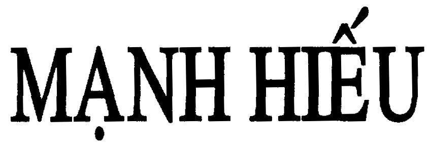 Mẫu nhãn hiệu Mạnh Hiếu