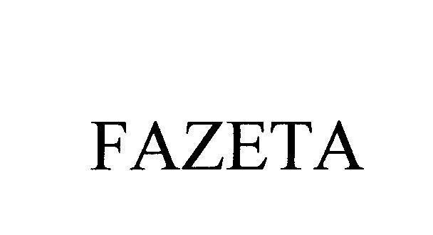 Mẫu nhãn hiệu FAZETA