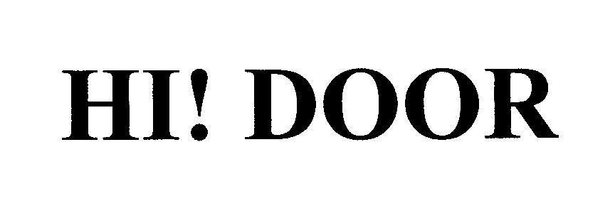 Mẫu nhãn hiệu HI! DOOR