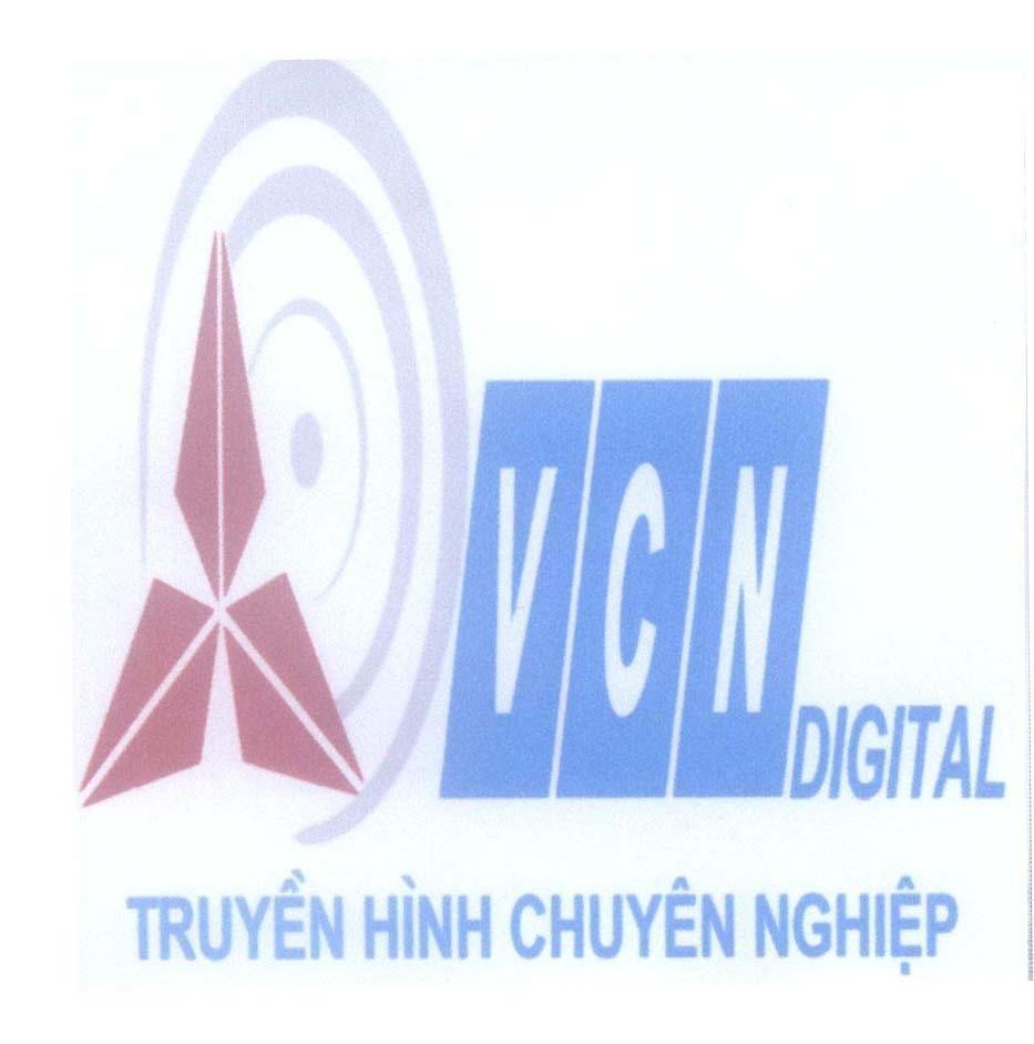 Mẫu nhãn hiệu VCN V C N DIGITAL Truyền Hình Chuyên Nghiệp