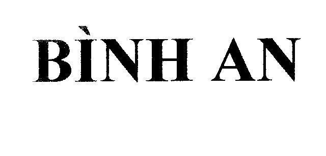 Mẫu nhãn hiệu Bình An