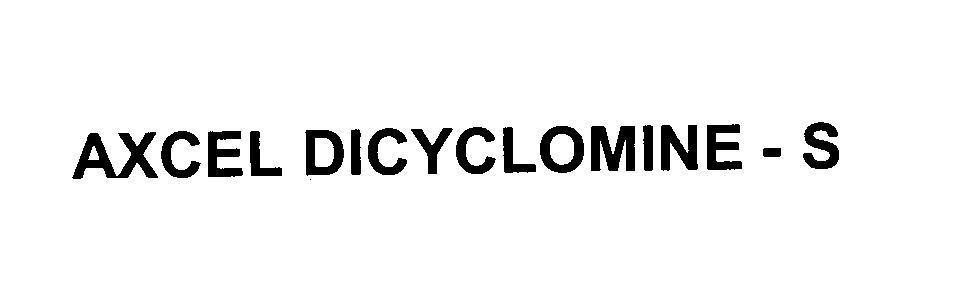Mẫu nhãn hiệu AXCEL DICYCLOMINE - S