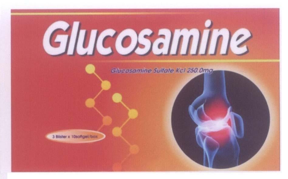 Mẫu nhãn hiệu Glucosamine Sulfate Kcl 250.0mg