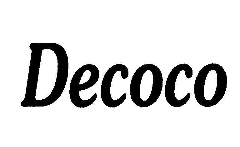 Mẫu nhãn hiệu Decoco