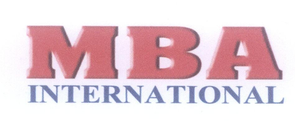 Mẫu nhãn hiệu MBA INTERNATIONAL