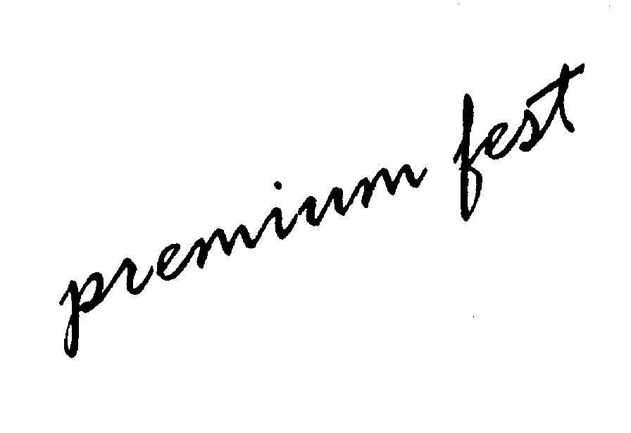 Mẫu nhãn hiệu premium fest