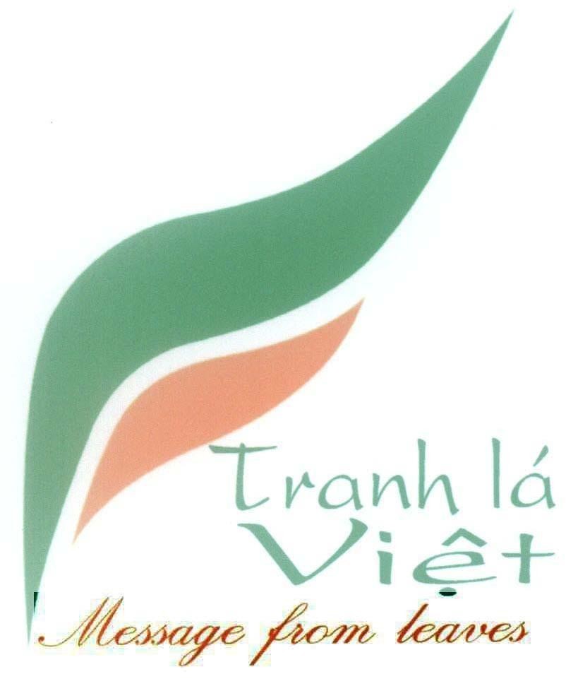Mẫu nhãn hiệu Tranh lá Việt Message from leaves