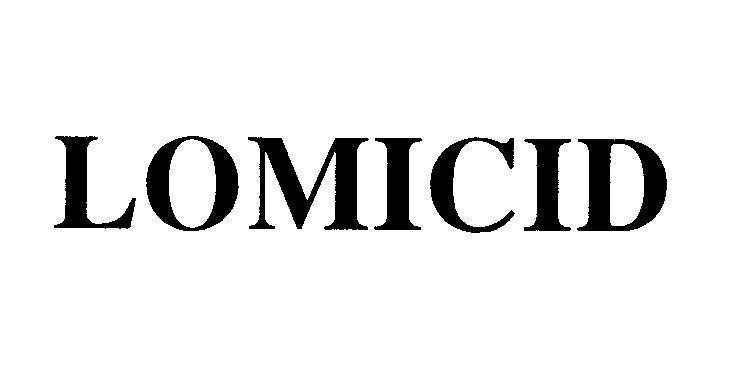 Mẫu nhãn hiệu LOMICID