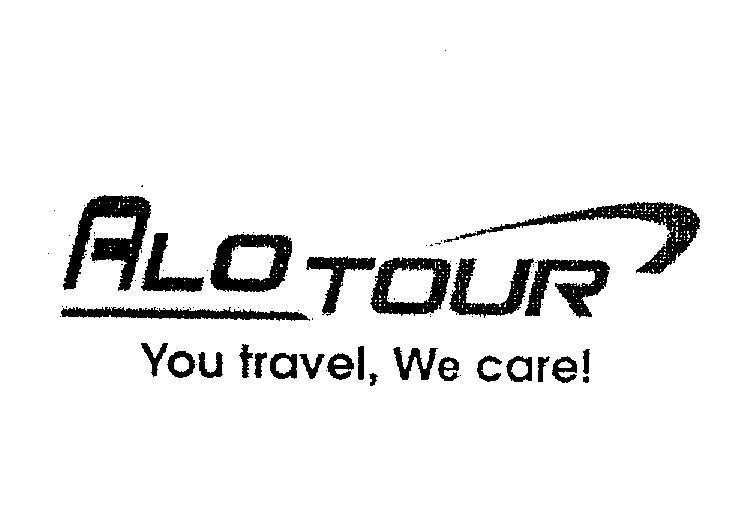 Mẫu nhãn hiệu ALO TOUR You travel, We care !