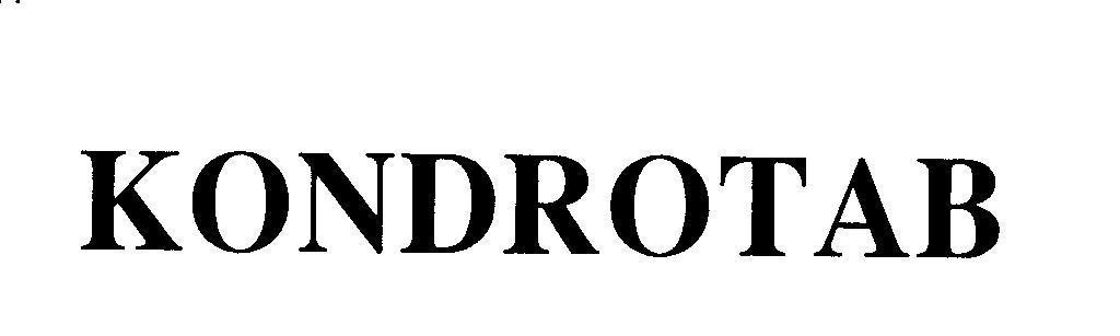 Mẫu nhãn hiệu KONDROTAB