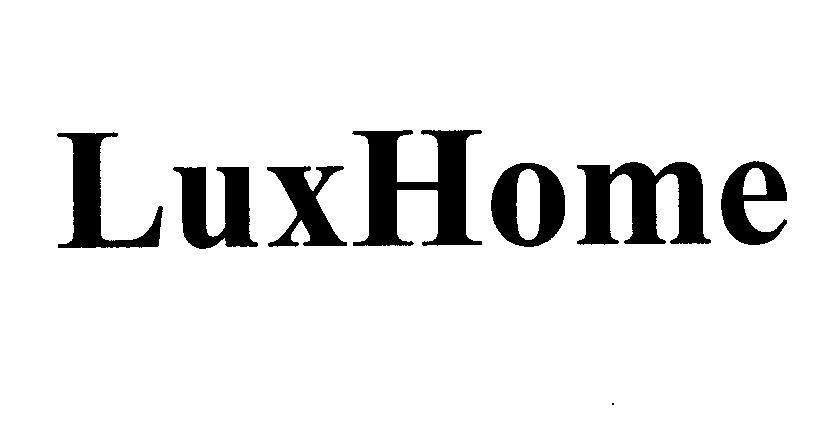 Mẫu nhãn hiệu LuxHome