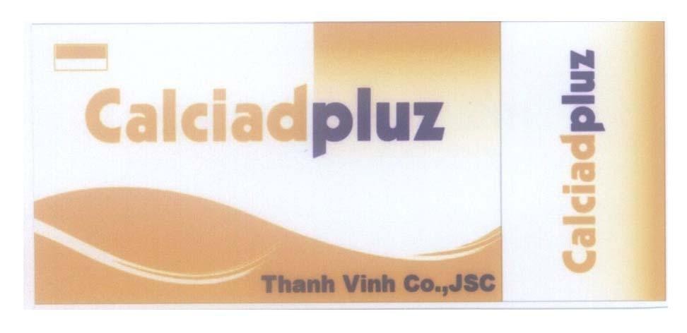 Mẫu nhãn hiệu Calciadpluz Thanh Vinh Co., JSC