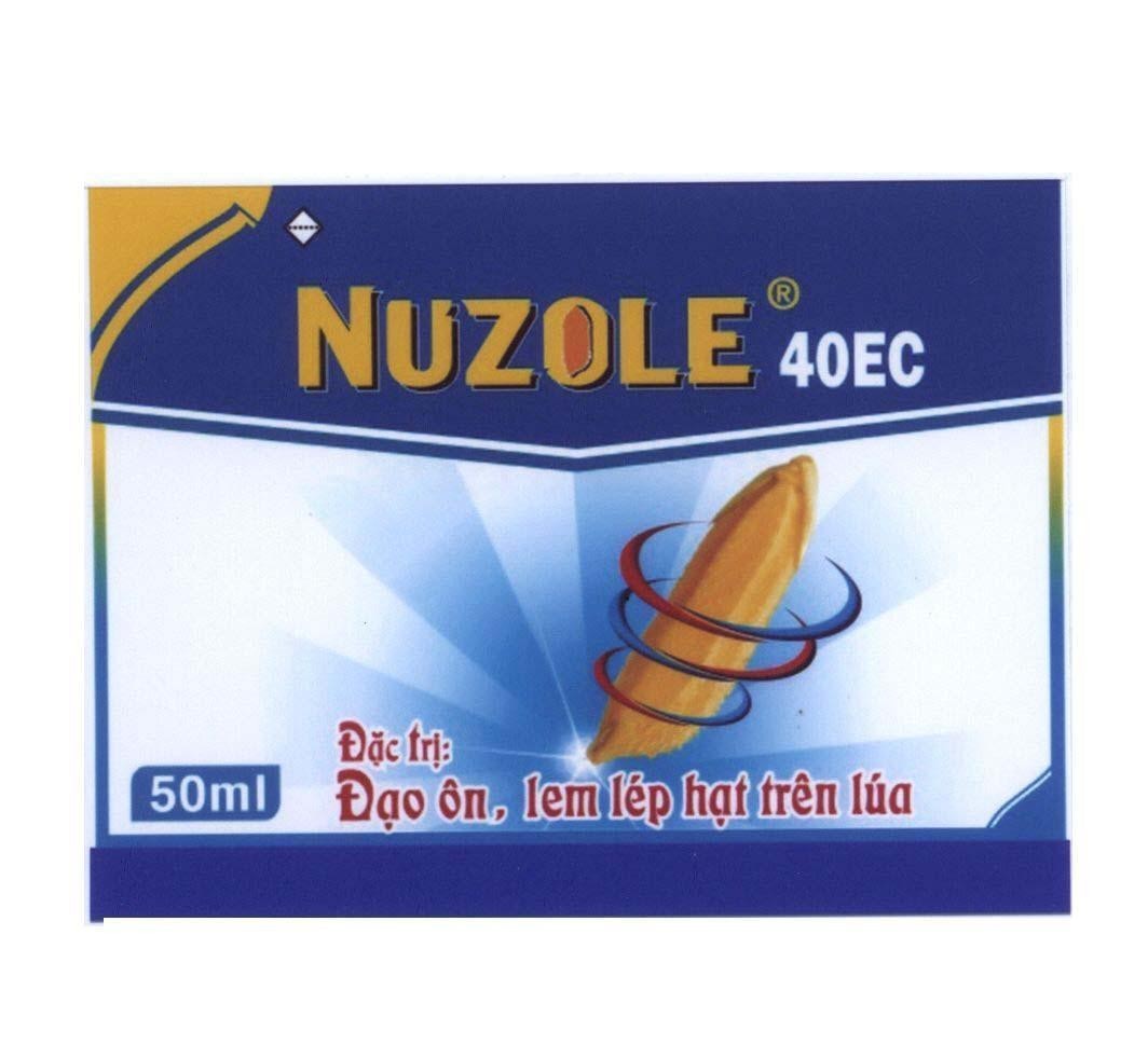 Mẫu nhãn hiệu NUZOLE 40EC Đặc trị: Đạo ôn, lem lép hạt trên lúa 50ml